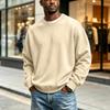 Herren Sweatshirt mit Rundhalsausschnitt und langen Ärmeln, lässiger Pullover für den Alltag