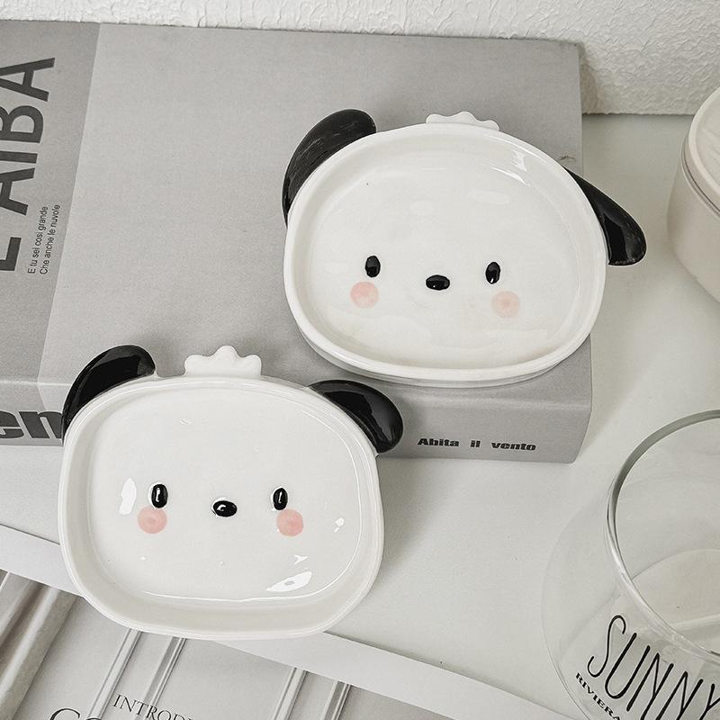 Ins Cute Dipping Dish Ceramic Tableware Small Dish Cute Household Seasoning Dish Sauce Oil Dish Vinegar Dish