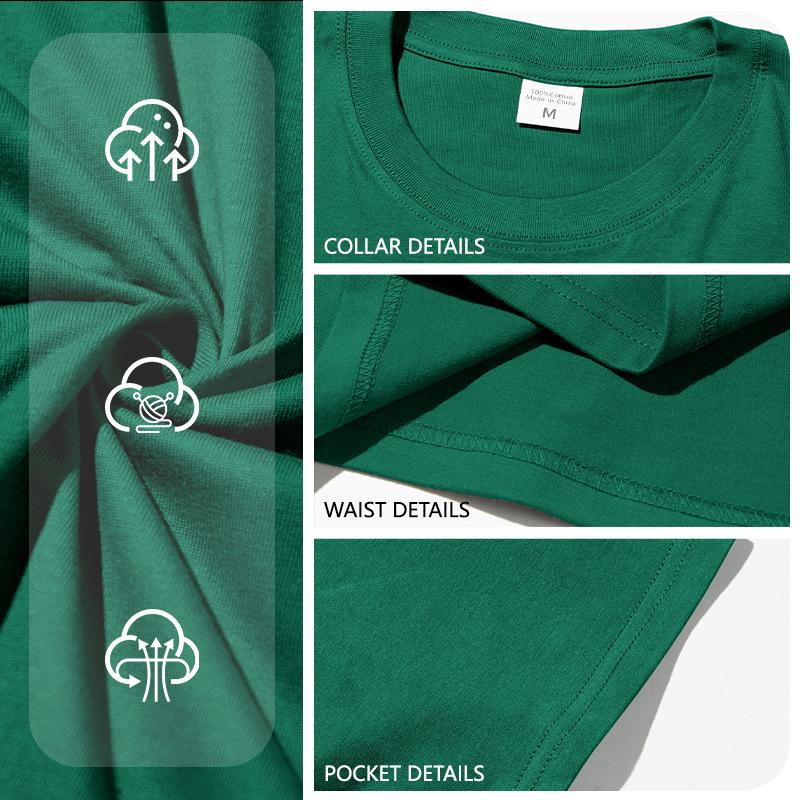 Solid Color Round Neck Pure Cotton Casual Sports Short Sleeve Top