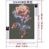 5d DIY Diamond Painting Cross Stitch Colorful Crystal Rose Flower Diamond Embroidery Mosaic Full Round Drill Home Decor Arts