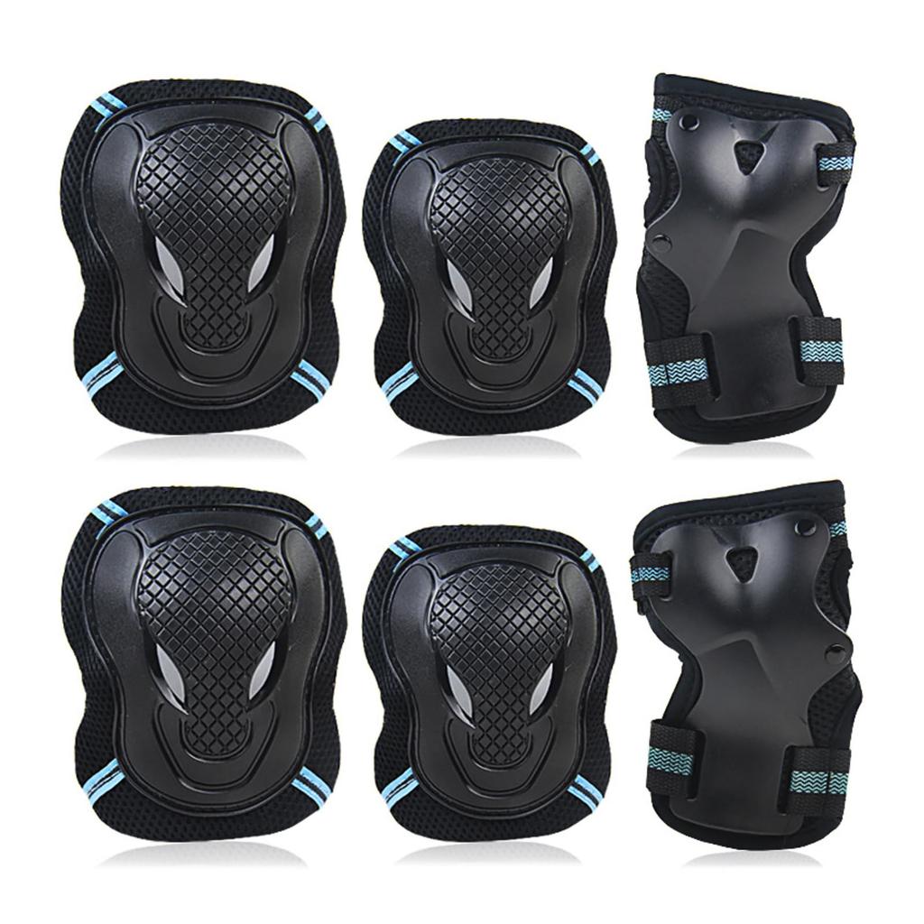 ENN LLC Kids Protector Set for 6-Piece Bicycles, etc. (Blue, M)