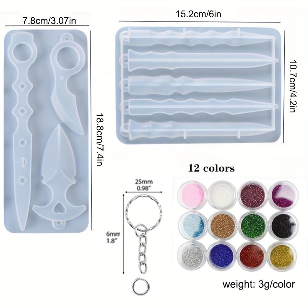 

Сделай сам Эпоксидная силиконовая форма для брелока-подвески для самообороны, маленький нож, оружие самообороны, игрушка для личной безопасности