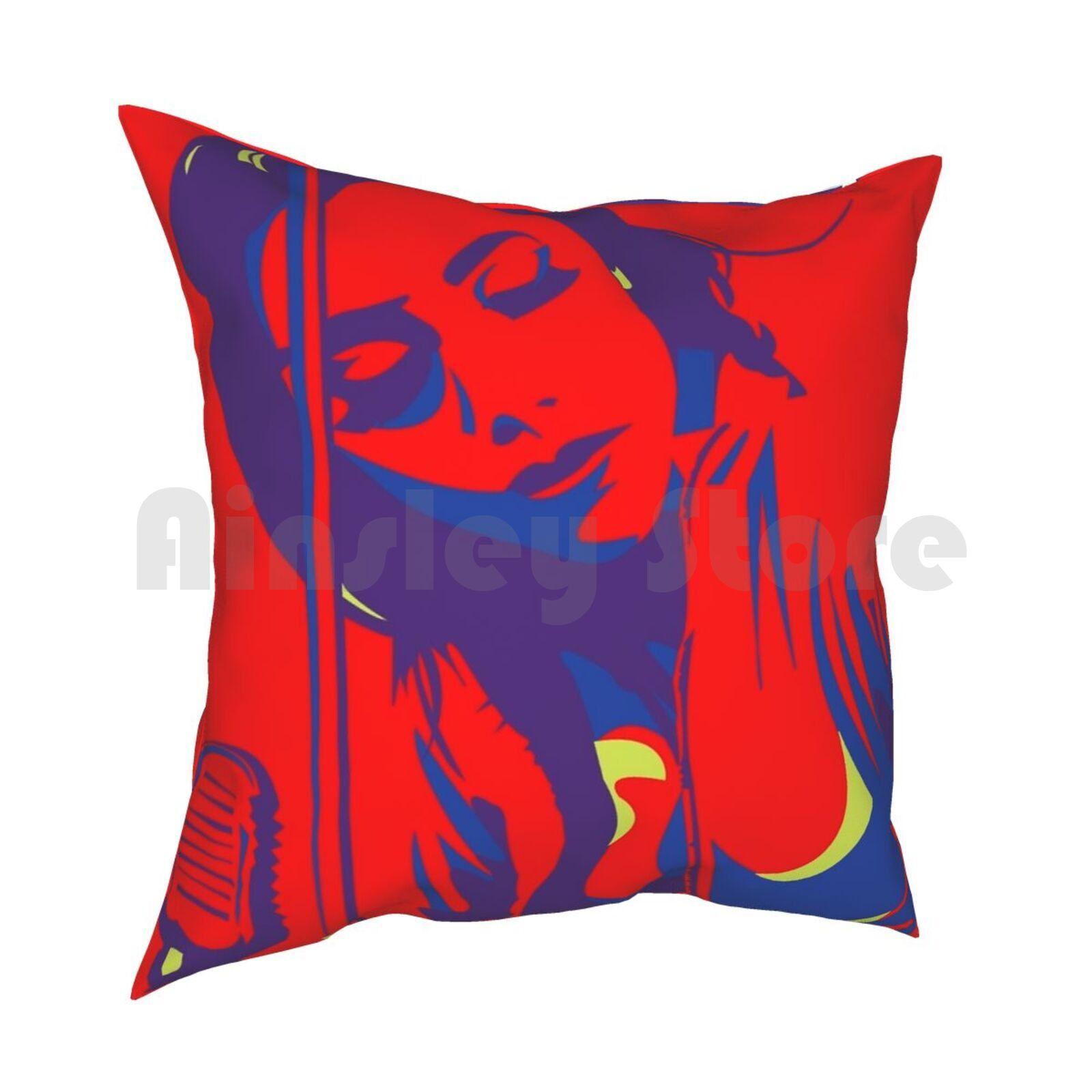 Pj Harvey ( Fan Art Vector Illustration ) Pillow Case Printed Home Soft Throw Pillow Pj Pj Harvey Nick Cave Music Live 30x30cm 12x12in