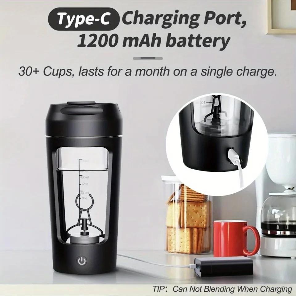 Electric Protein Powder Mixing Cup Automatic Shaker Mixer Shake Bottle Milk Coffee Blender Kettle fro Gym outdoor