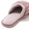 Francfranc Moist Knit Frill Room Pink Shoes,