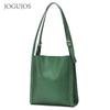 Genuine Leather Large Capacity Tote Bag for Women - High-End Commuter Shoulder Bag