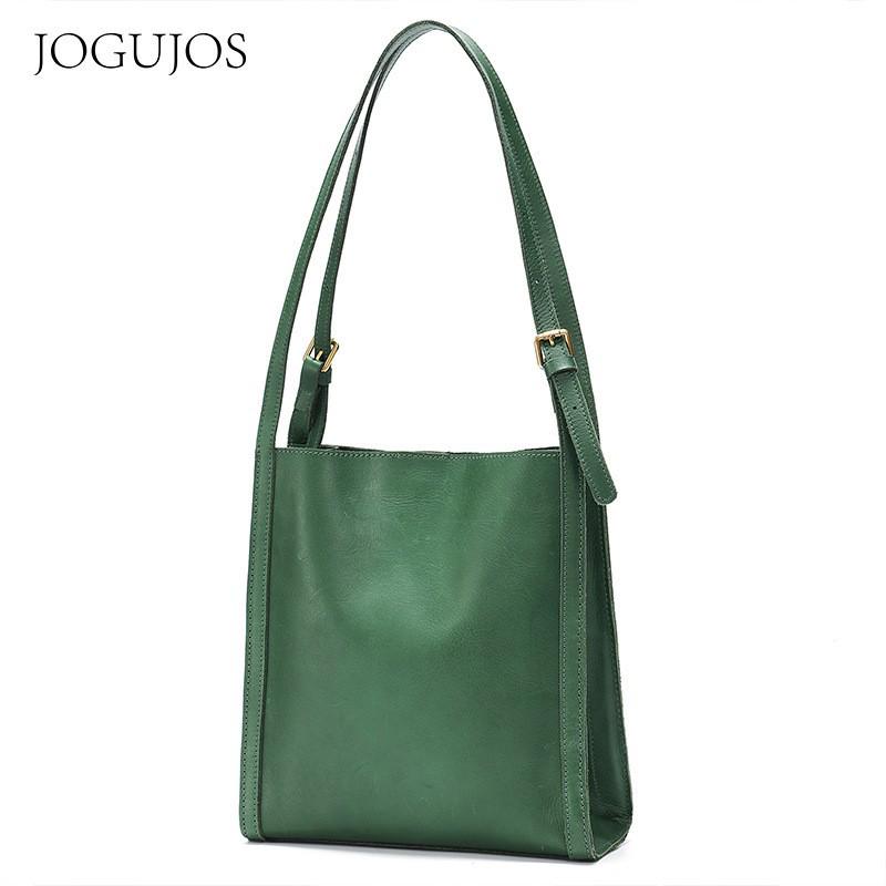 Genuine Leather Large Capacity Tote Bag for Women - High-End Commuter Shoulder Bag