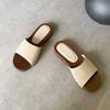 Fashion Luxury Female Slides Flats Ladies Slippers Shoes Summer Beach Round Toe Fashion Metal Rivet Women Flats Slippers Sandals Shoes