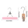 Wooden Wig Clips No Mark Non Slip Pants Hangers Clothing Store Display Skirt Clips Wooden Hair Clips Women Wardrobe Organizer