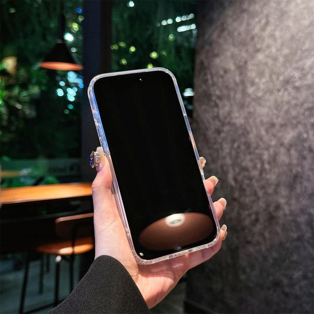 Acrylic Anti-Drop Phone Case for iPhone 17/16 Pro with Laser Heart Design