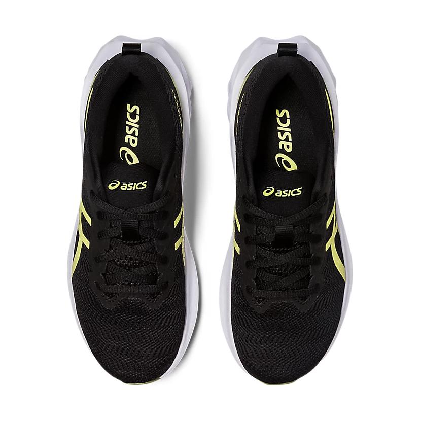 Asics Novablast 2 Comfortable And Breathable Cushioning, Wear Resistant Low top Kids' Running Shoes Black Teenagers 1014A235-006