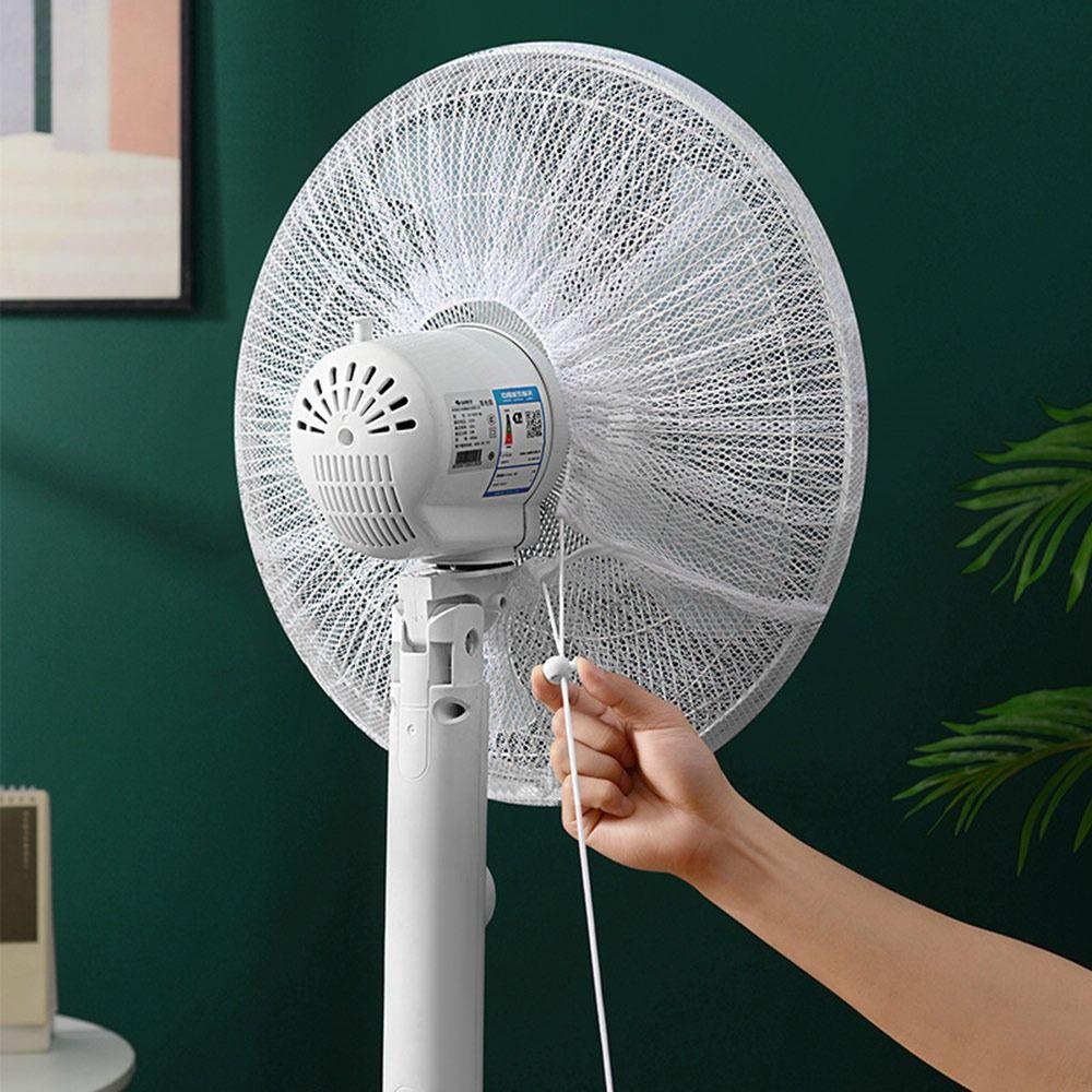 Breathable Fan Safety Protective Mesh Cartoon Mesh Fan Cover Cute Electric Fan Cover  Summer
