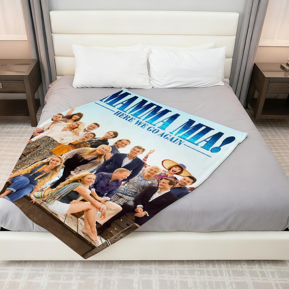 Mamma Mia Here We Go Again Blanket Throw Super Cosy Plush Living Room Sofa Couch Childish Birthday Gifts