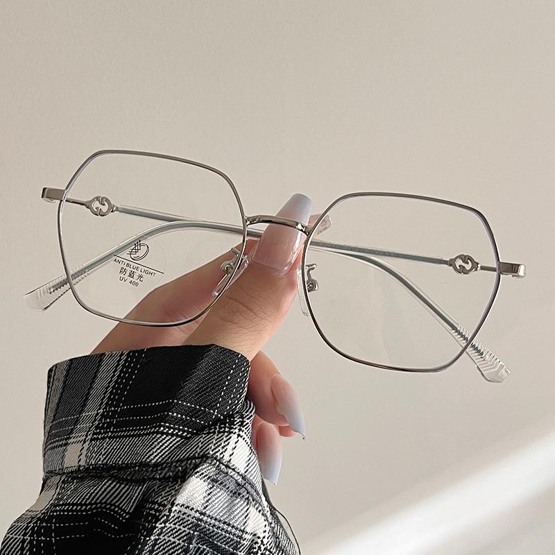 Polygon Shape Glasses Men New Stylish Blue Light Blocking Glasses Women European American Style Female Eyeglass
