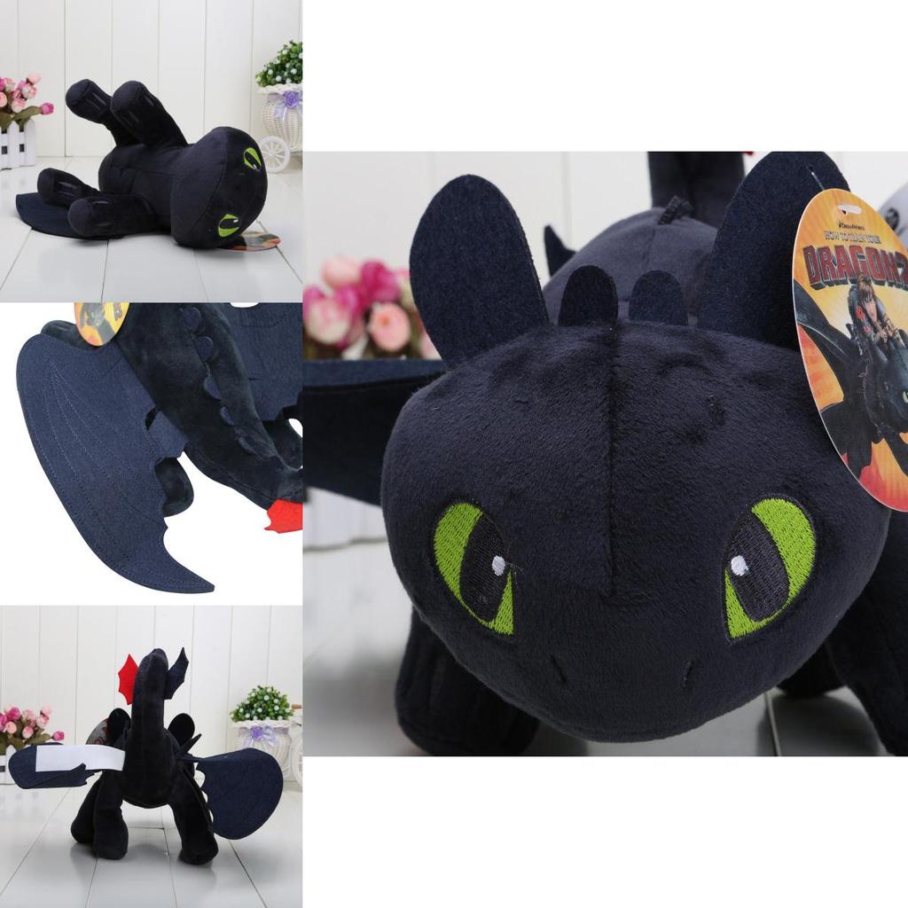 Adorable Toothless Night Fury Stuffed Animal Plush Toy From