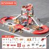 Kinderparkplatz Rampe Schiene Auto Spielzeug Städtische Schiene Baufahrzeuge Spielset Rennstrecken Straßen Spiele Vorschule Jungen Geschenke
