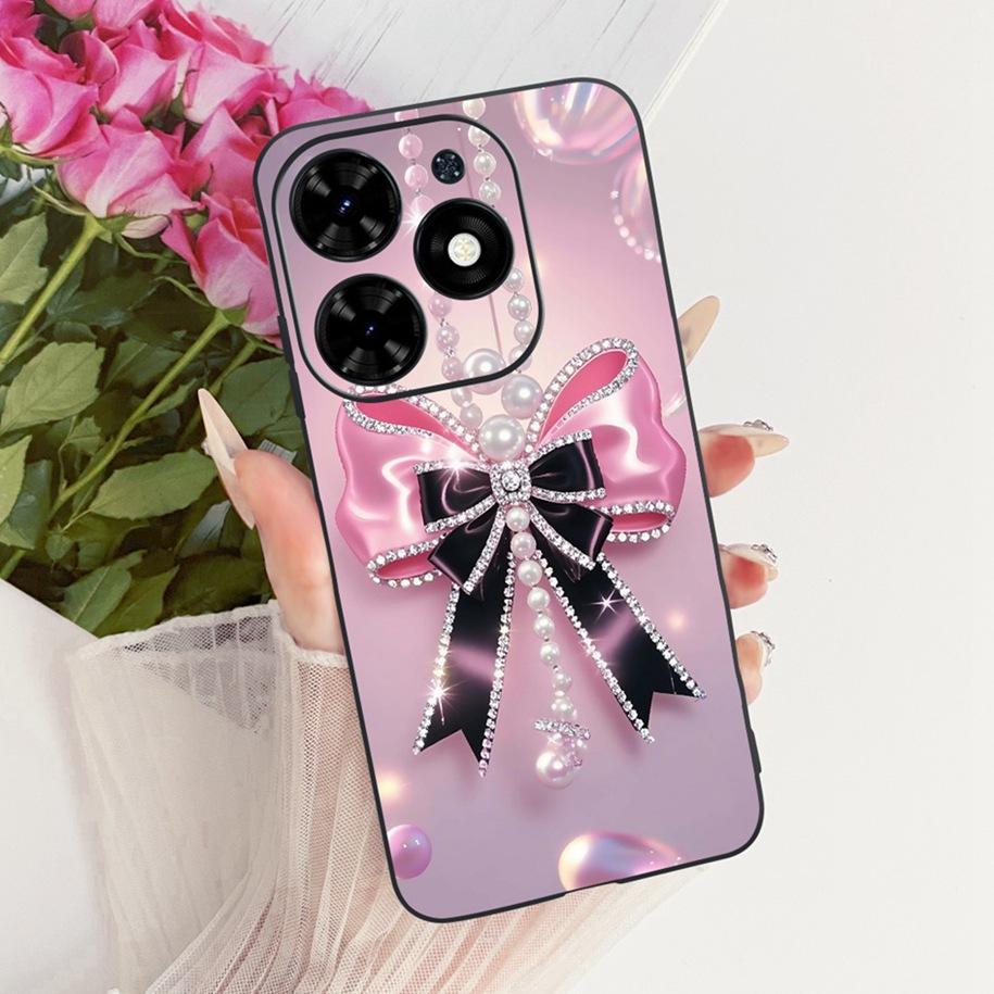 For Tecno Spark Go 2024 Case Spark 20 20C Shockproof Cover Fashion Butterfly TPU Soft Silicone Phone Shell For Tecno Pop 8 Funda