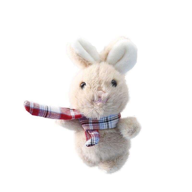 Soft Rabbit Plush Doll With Scarf For Bag Charm Girls Travel Gift