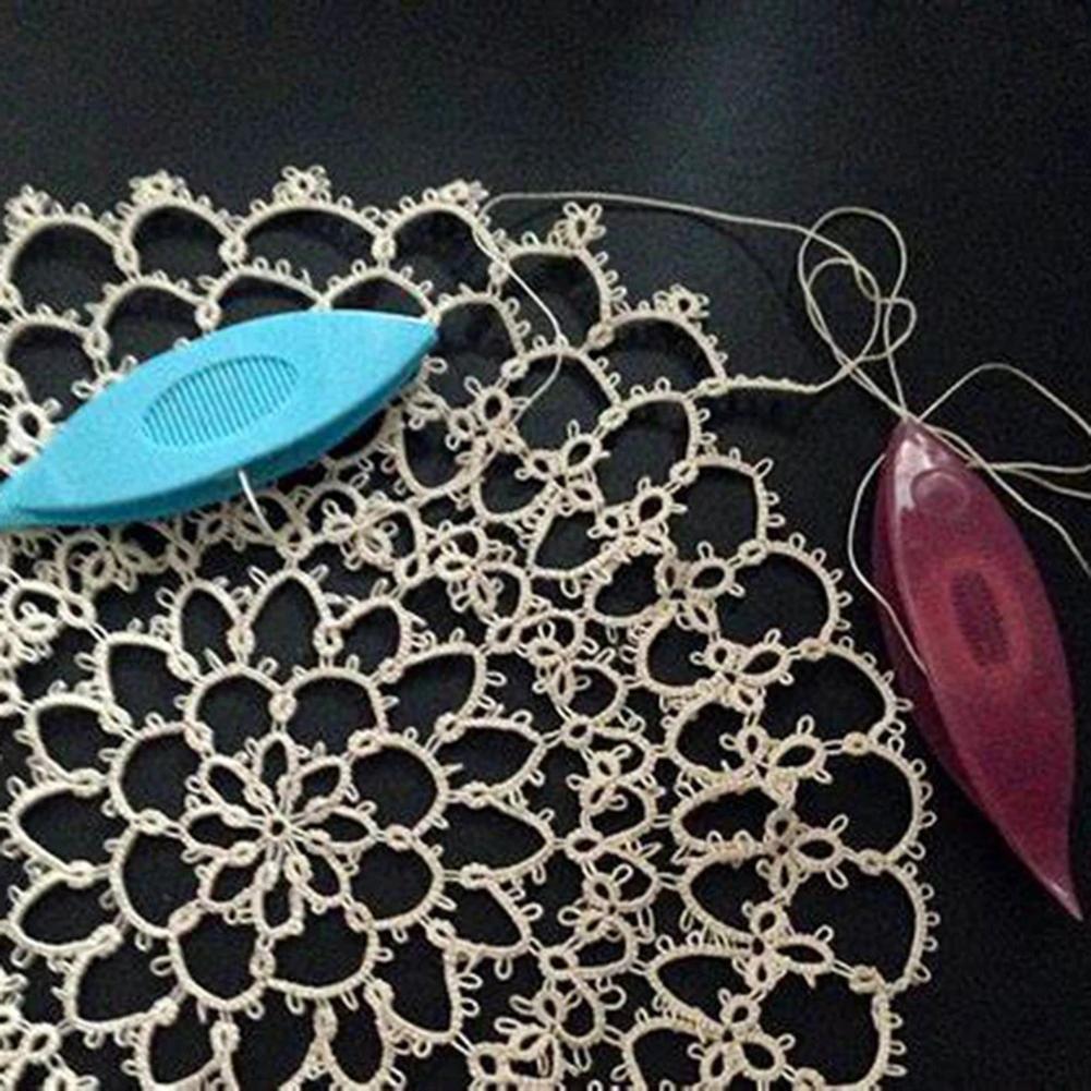 Thread Shuttle Strickwerkzeug 65 * 18 * 10 mm 9-teiliges Bastelwerkzeug DIY Nähen Strickwerkzeuge Mischfarbe Multi-Functiona