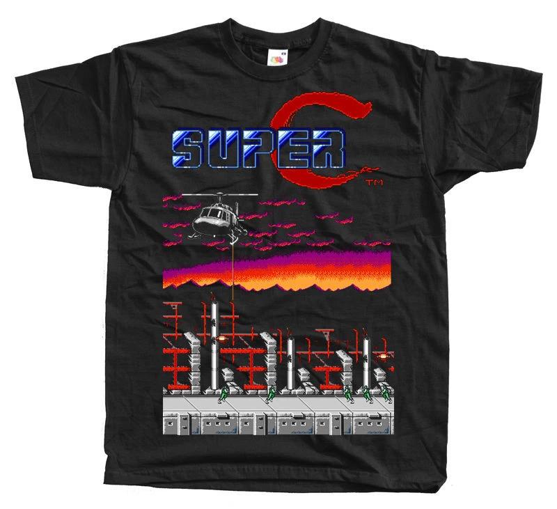 SUPER CONTRA STAGE 1 NES game T SHIRT BLACK ALL SIZES S-5XL 4XL