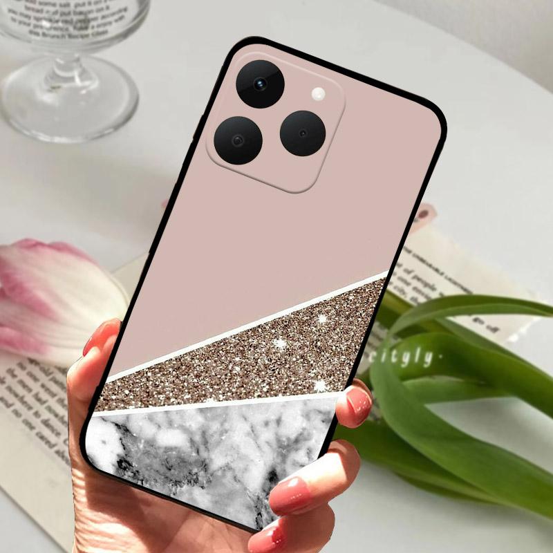 For Realme 15T 5G Case Luxury Fashion Shockproof Silicone Soft TPU Phone Cover For Realme 15 T Realme15T RMX5111 RMX5112 Bumper