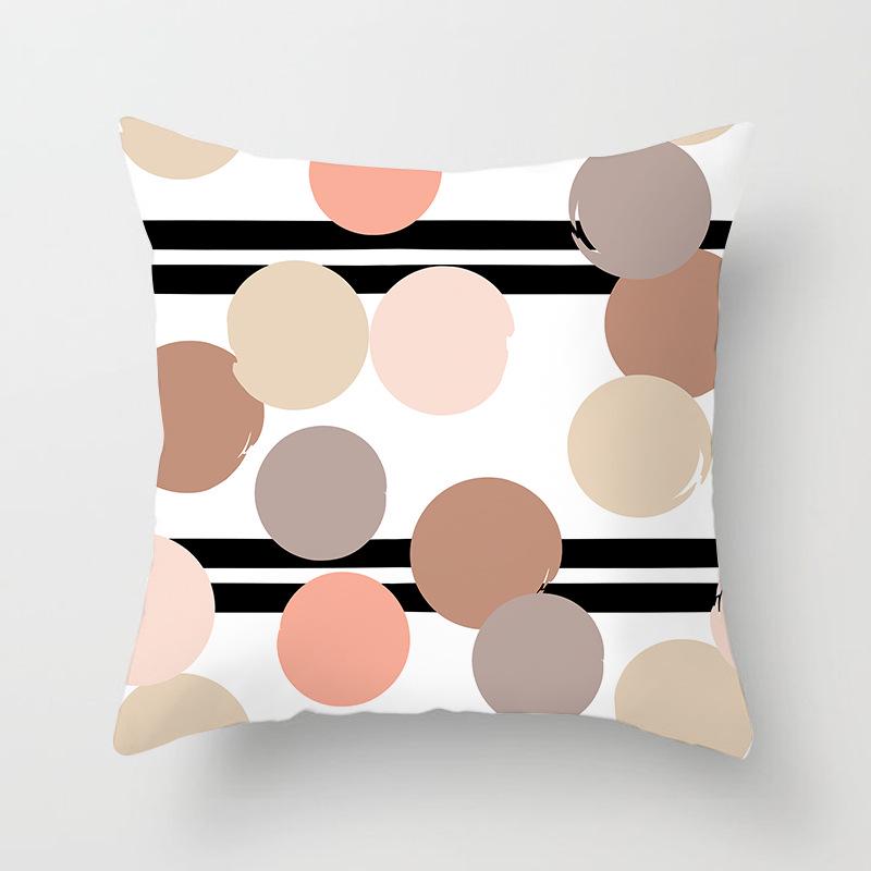 Nordisch Ins Kissen Polka Dot Geometrischer Streifen Kissenbezug Quadratische Heimtextilien