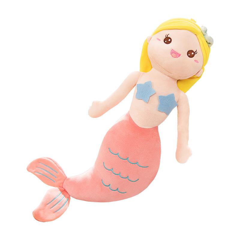 Mermaid Pillow Doll Princess Plush Toy Ragdoll Children Gift Girl Doll Comfort Rag Doll