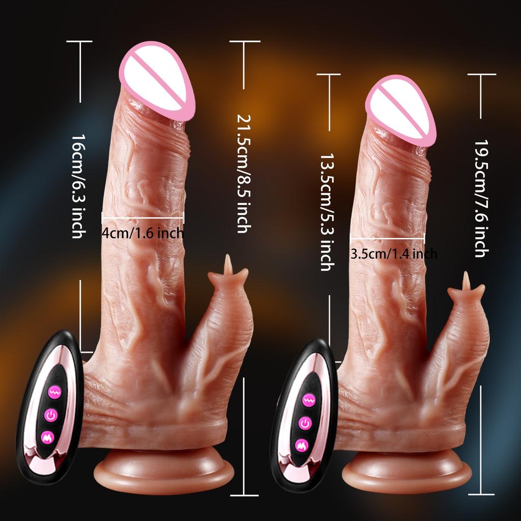 hrusting Penis Licking Realistic Vibrator Dildos Clitoris Stimulation Orgasm Licking Remote Control For Adult Sex Toy Women