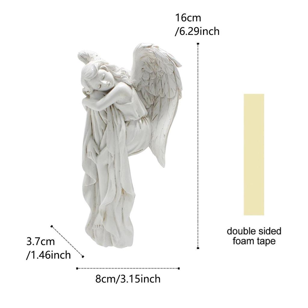 Engelsflügel Harz Türrahmen Ornament für Wohnzimmer Dekor