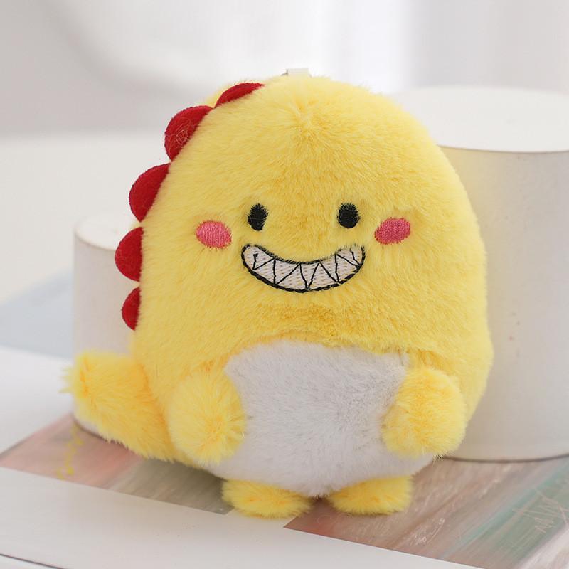 Adorable Cartoon Dinosaur Plush Keychain Cute Bag Decoration Stuffed Dinosaur Gift Wholesale