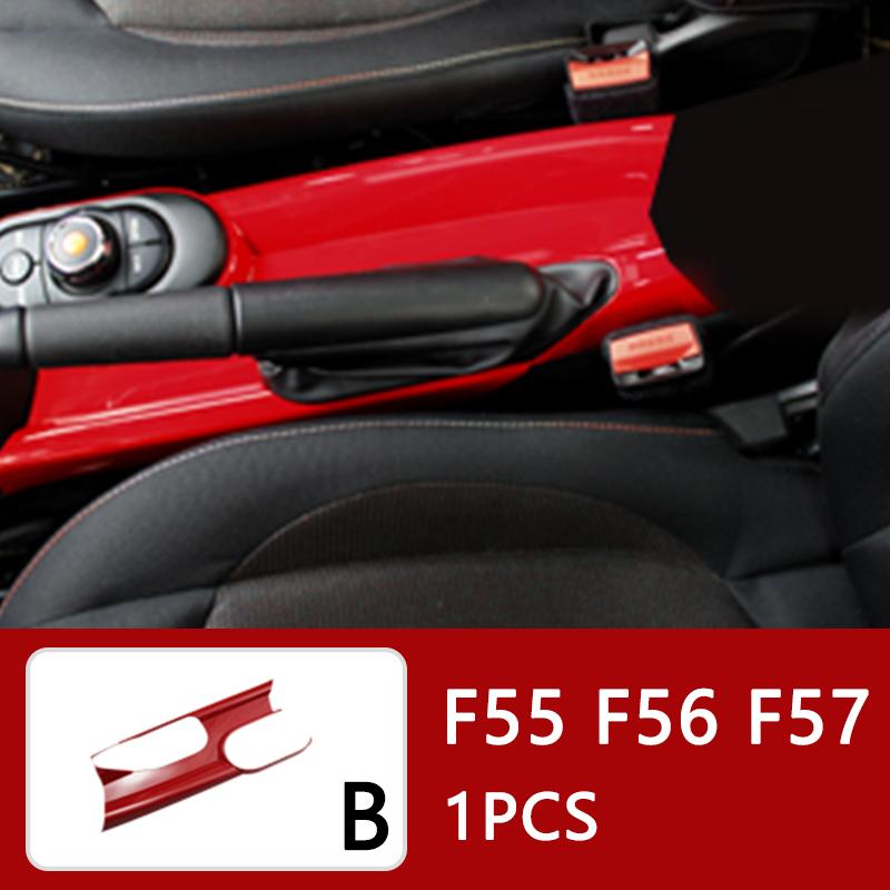 Auto Innenraum ABS Kunststoff Dekorationsabdeckung Roter Modifizierter Aufkleber für BMW MINI Cooper S F54 F55 F56 F57 F60 CLUBMAN Autozubehör