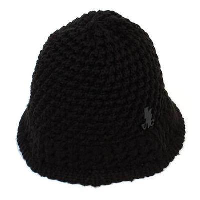 Universal Chemistry Onetone Black Knit Bucket Hat