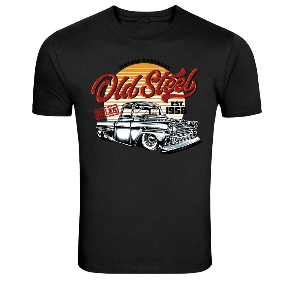 Vintage Old Steel Classic Pickup Truck Graphic T-Shirt