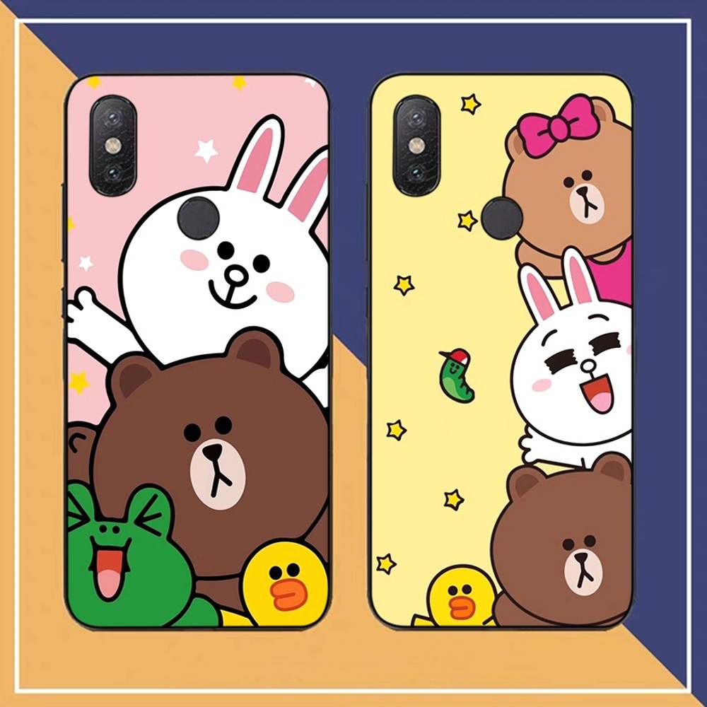 Cartoon Cute C-Cony B-Brown Phone Case For Redmi Note 4 X 5 A 6 7 8 T 9 9S 10 11 11S 11Epro Poco M3 Pro