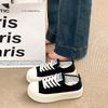 Black canvas shoes new summer platform heightening sports shoes board shoes casual biscuit shoes