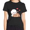 Cartoon Panda Bear Bubu and Dudu T-Shirt Cotton Men/Women Tops Kawaii Printed Harajuku Ullzang Tees O-Neck Soft Male Shirts