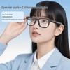 AI Smart Translation Glasses with 1200W Camera, Image Recognition, Recording & Replaceable Myopia Lens