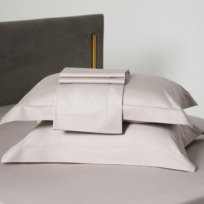 Premium Long-Staple Cotton Pillowcase Set - 100% Pure Cotton, Solid Color, 48x74cm (2-Pack)