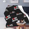 I Love My Girlfriend Blankets Soft Warm Flannel Throw Blanket Plush for Bed Living Room Picnic Travel Home Sofa