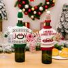 Knitted Bottle Cover Christmas Snowman Designs Champagne Decoration Practical Protective Sleeve For Wine And Gifts
