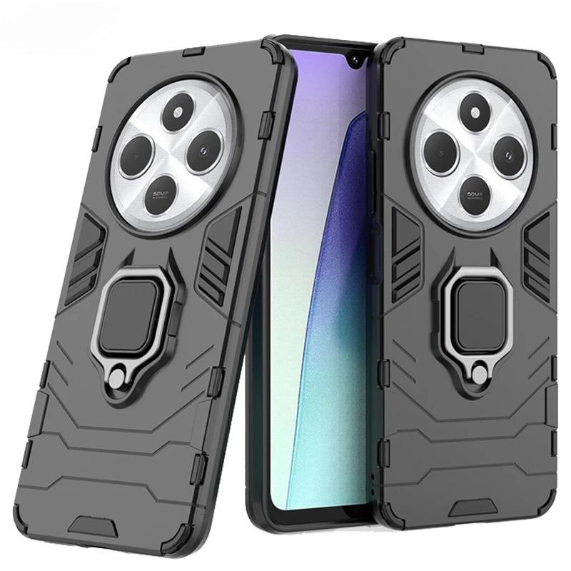 For Xiaomi Poco C75 Case Anti-knock Armor Magnetic Suction Stand Full Edge Back Cover For Poco C75 Case For Poco C75 6.88 inch