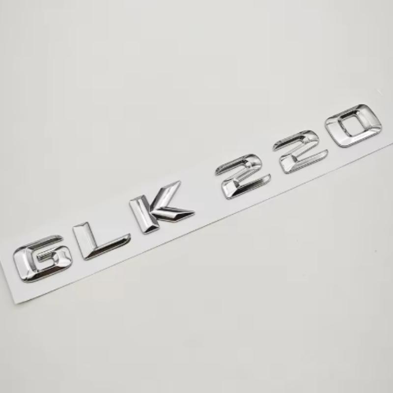 3D ABS Letters Logo GLK220 GLK300 GLK350 Badge Rear Trunk Sticker For Mercedes Benz GLK220 GLK300 GLK350 X204 Accessories