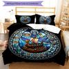 Ship Legend Pattern Bedding,Quilt Set Quilt Cover Pillowcase Home Birthday Gift (1*duvet cover+2*pillowcase,without core)