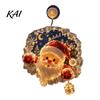 Christmas Wall Hanging Decor Suction Cup Window Light, 7.8-Inch Double-Layer Warm LED Party Ornament Battery Powered Light for Holiday Glass Windows,