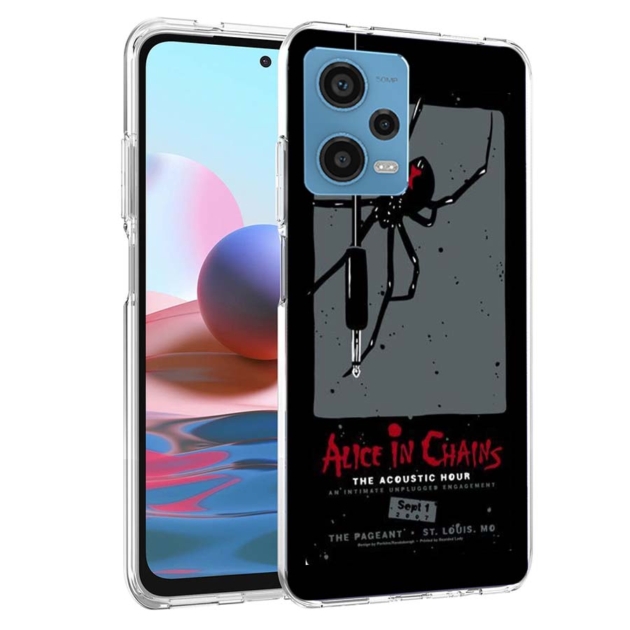 

Rock Band Alice In Chains Phone Case For Redmi Note 13 12 14 15 Pro Plus 13R 11 11T 11E 11S 10 Pro 10S 9 9S Cover Cell Clear TPU Redmi Note 14 4G