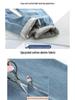 Women's Fleece-Lined High-Waisted Wide-Leg Slimming Jeans - Autumn/Winter 2024
