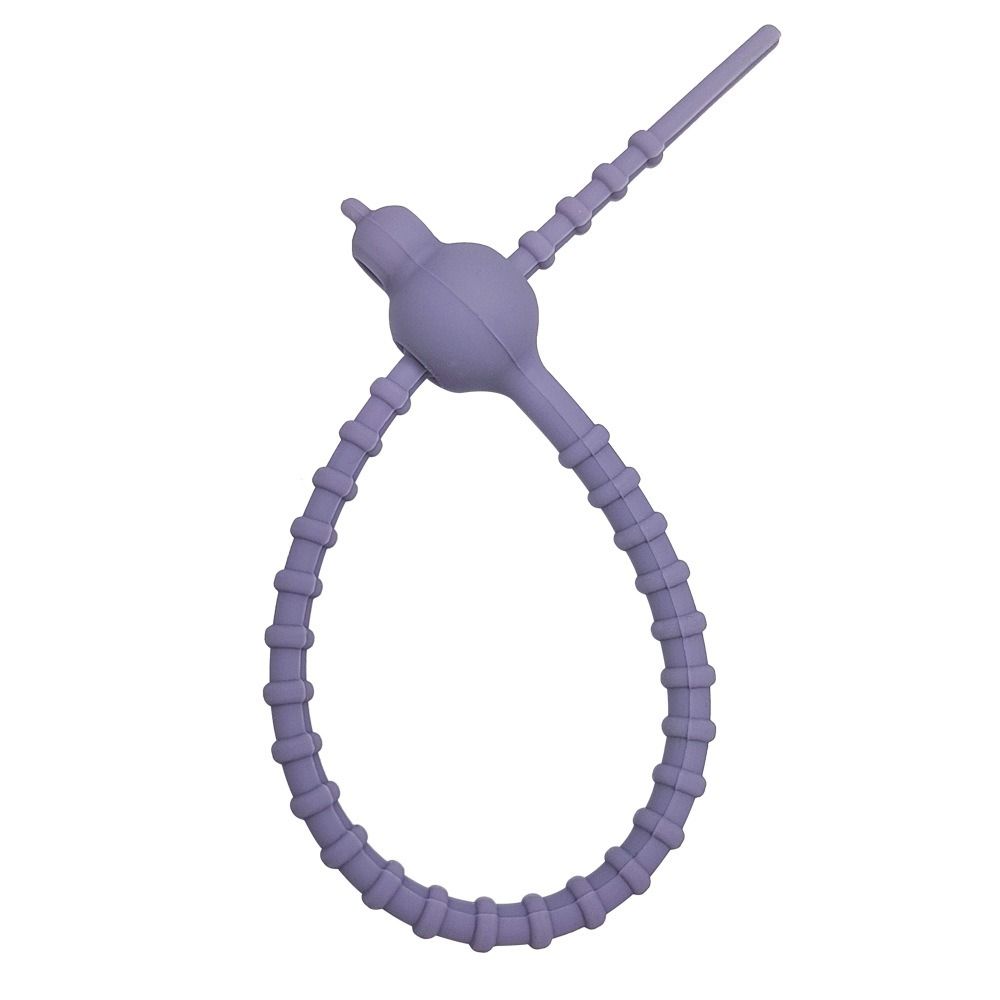 

10PCS DIY Silicone Ribbon Multi-functional Cable Line Tie High Quality Cable Winder Purple