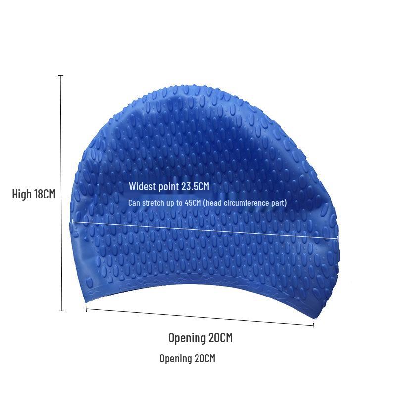 Summer 2025 Silicone Waterproof Swimming Cap with Ear Protection for Adults