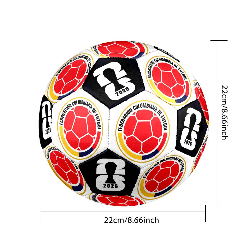1pc Colombian Football Size 5 Soccer Ball Professional Match Training Football Indoor &Outdoor Sports Ball Club Training Ball Lightweight Durable y13