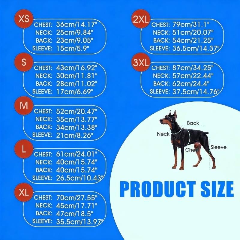 Combinaison de récupération chirurgicale pour chien Vêtements de protection Manches pour pattes arrière Protections pour procédures de stérilisation et soins des plaies